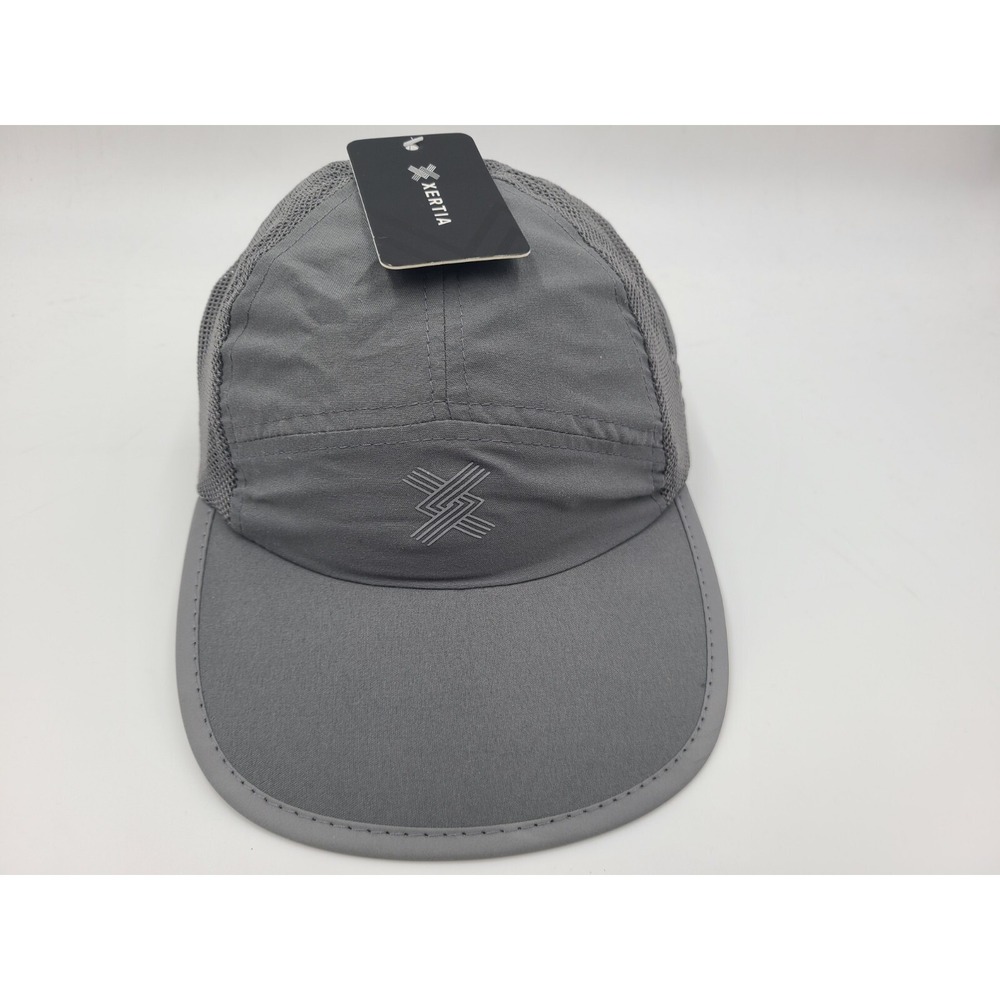 Xertia Snap Adjustable Hat Cap Running Hike Baseball Golf Tennis Men Women Gray